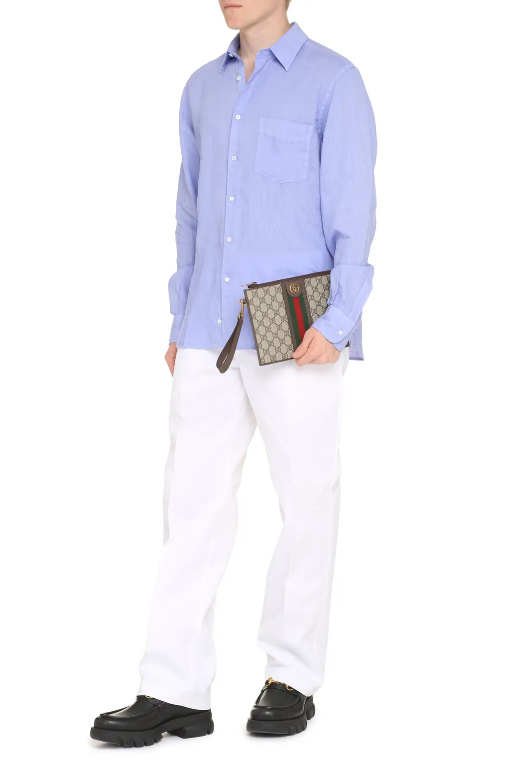 Button-Up Long-Sleeved Shirt