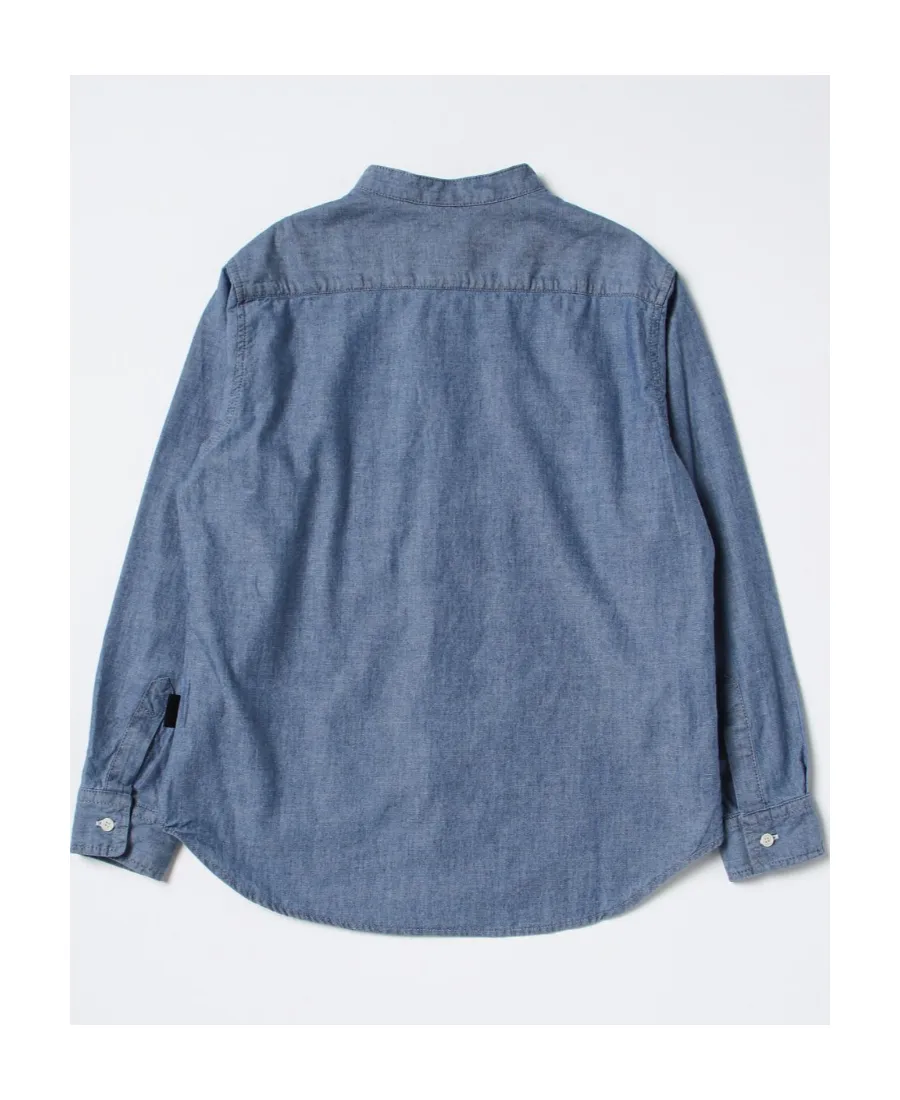 Button-Up Collarless Shirt