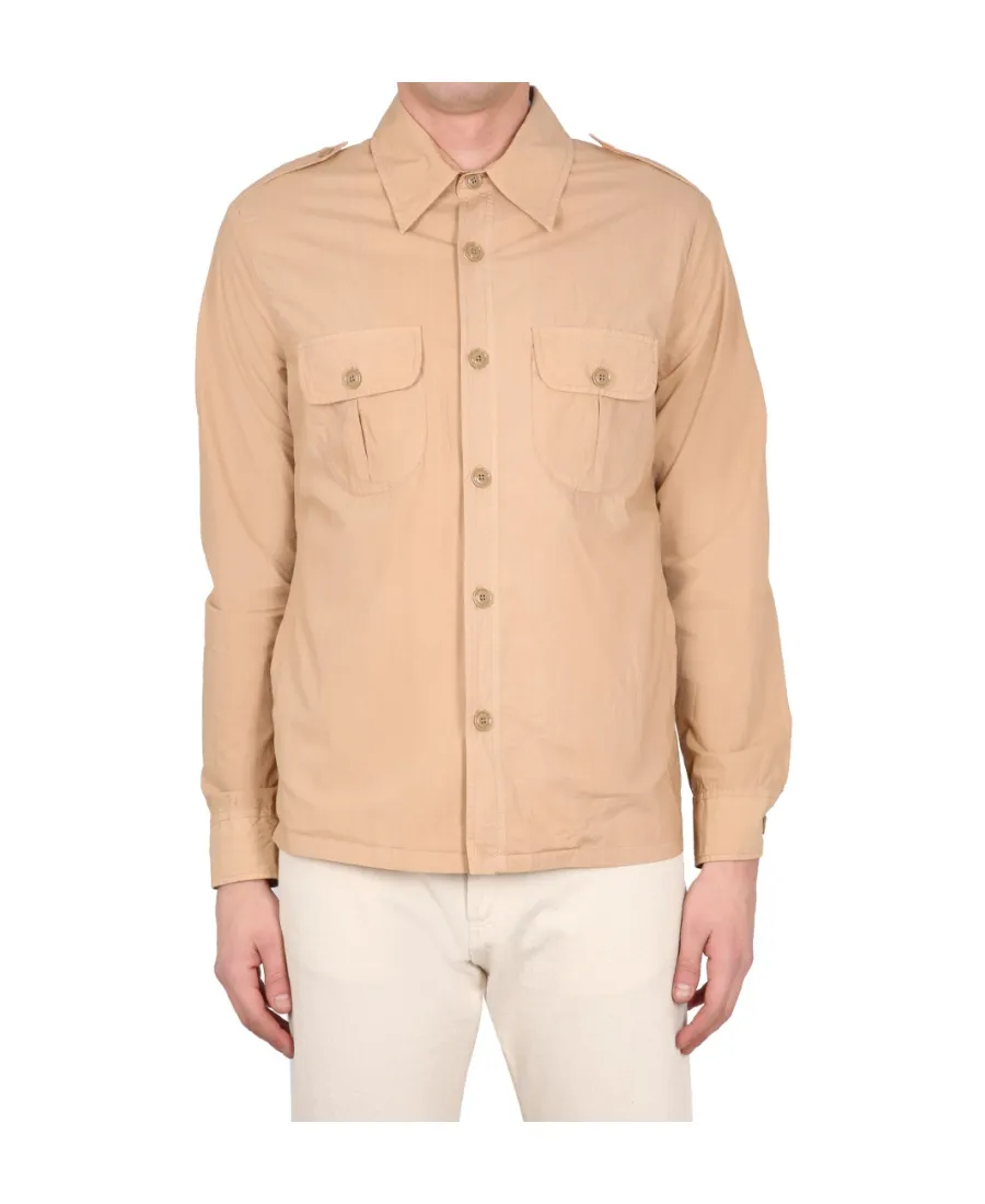 Pointed-Collared Buttoned Shirt