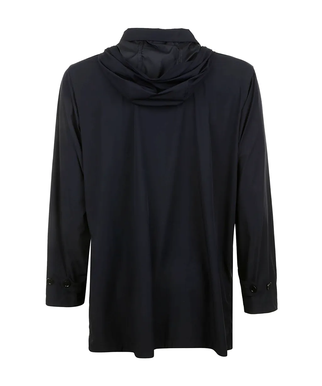 Hooded Long-Sleeved Casual Jacket