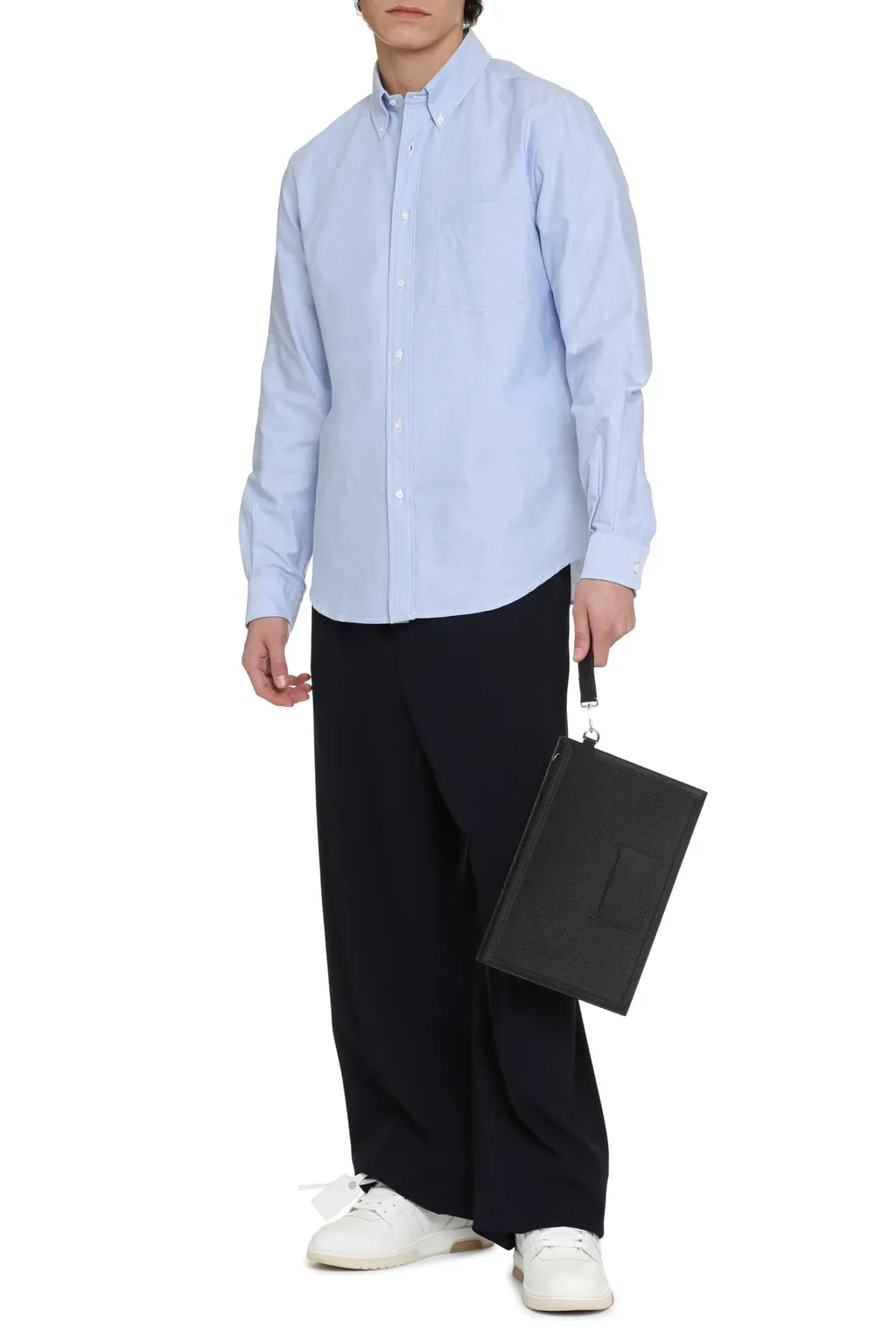 Button-Up Long-Sleeved Shirt