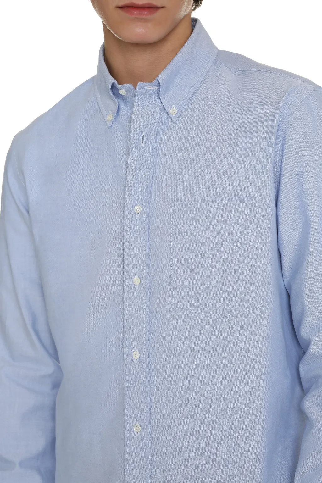 Button-Up Long-Sleeved Shirt