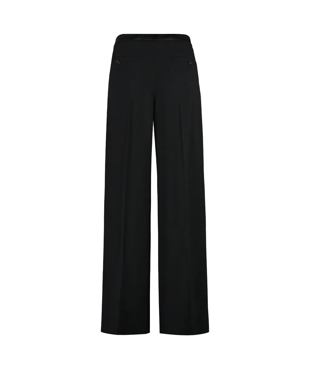 High-Waisted Wide-Leg Trousers
