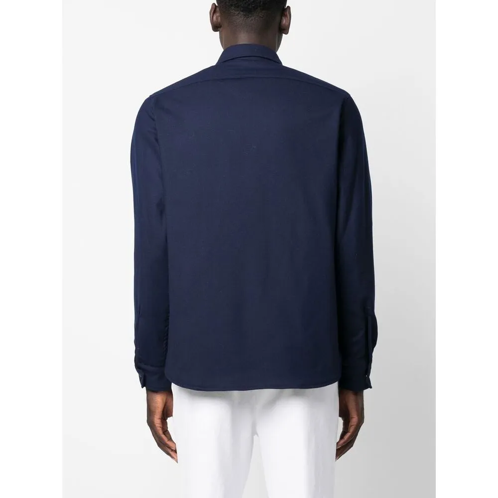 Press-Stud Fastened Long-Sleeved Shirt
