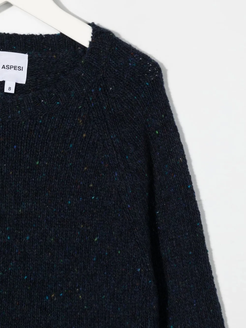 Crewneck Long-Sleeved Knitted Jumper