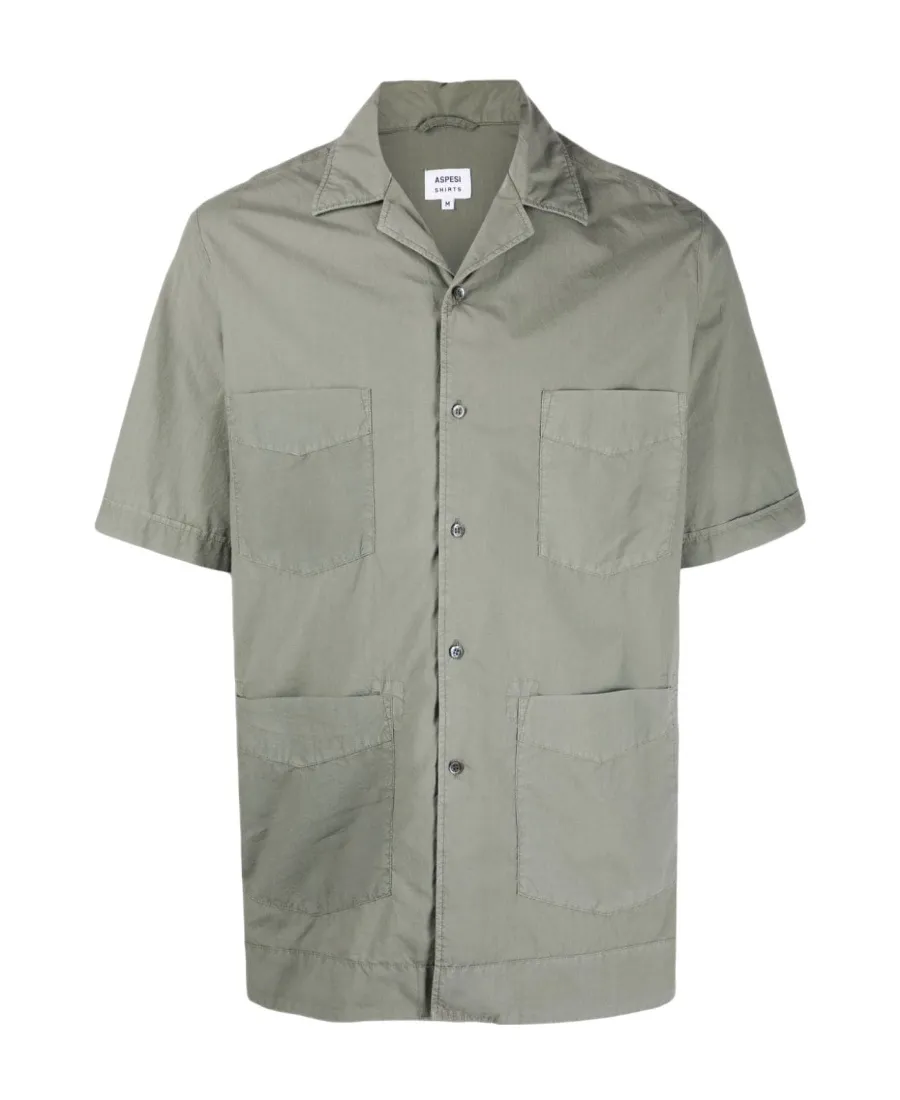 Short-Sleeved Cotton Shirt
