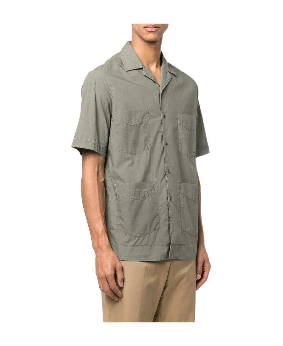 Short-Sleeved Cotton Shirt