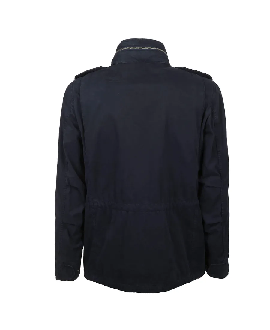 Concealed Hood Military Jacket