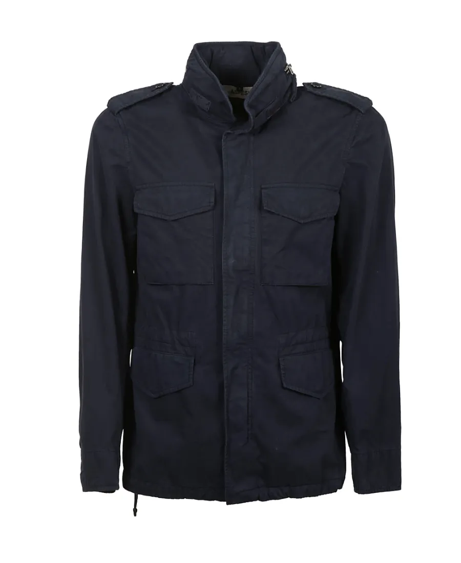 Concealed Hood Military Jacket