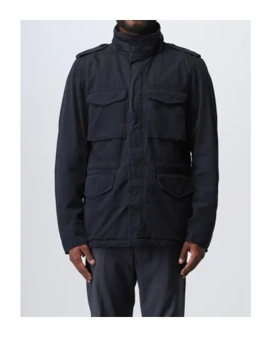 Concealed Hood Military Jacket