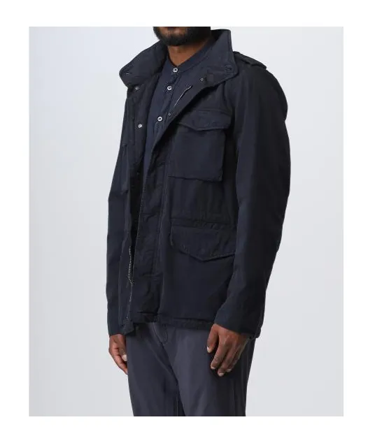 Concealed Hood Military Jacket