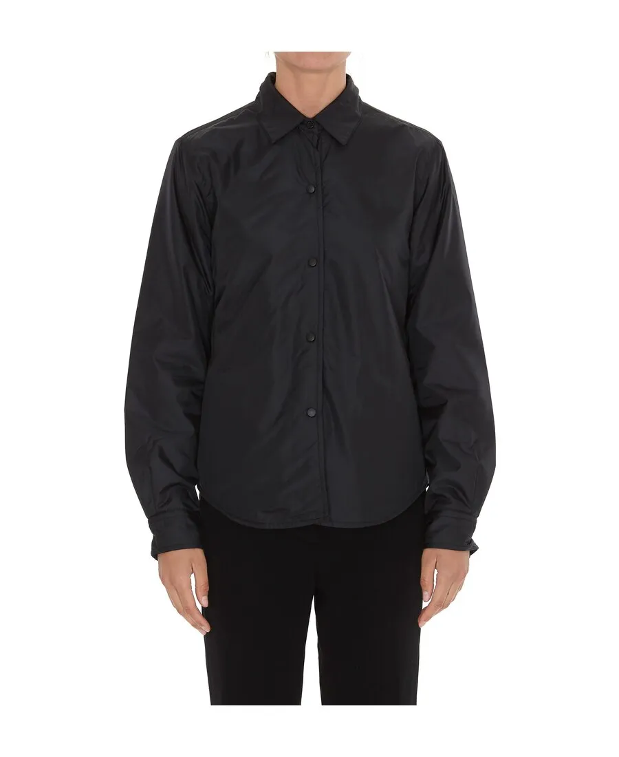 Buttoned Padded Shirt Jacket