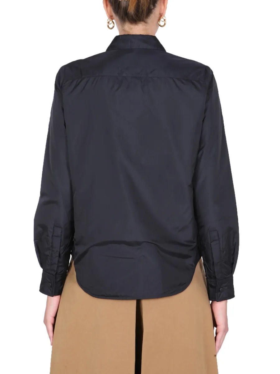Buttoned Padded Shirt Jacket