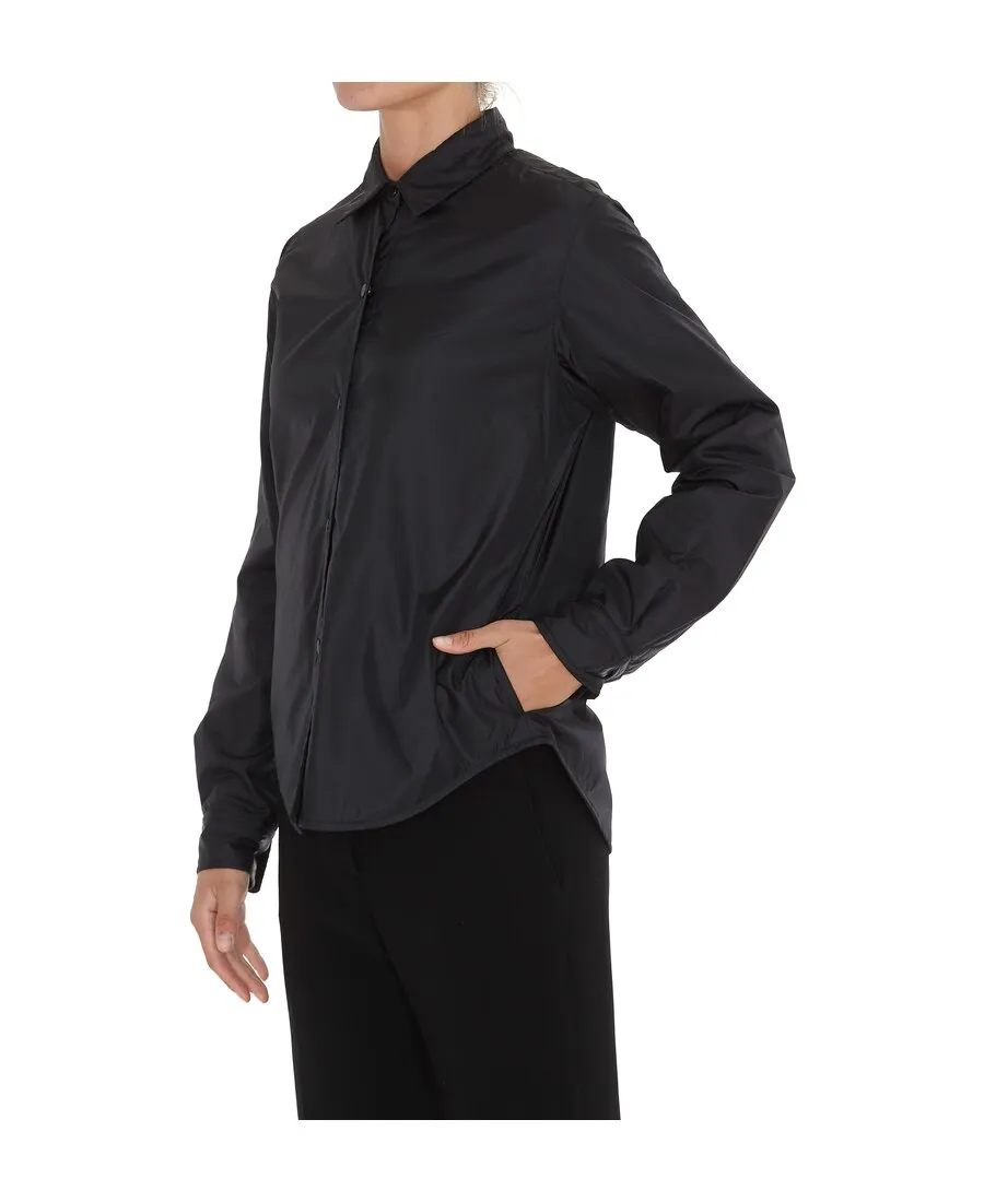 Buttoned Padded Shirt Jacket