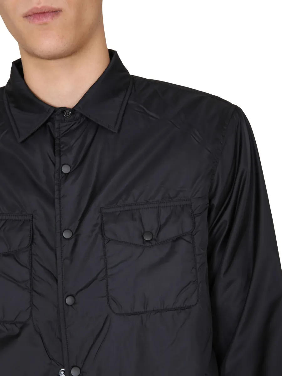 Patch Pocketed Buttoned Overshirt