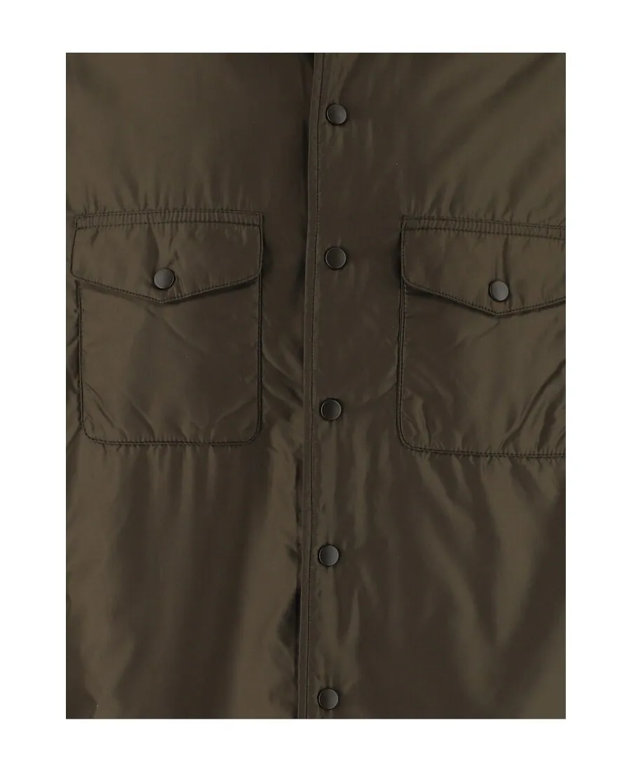 Buttoned Utility Shirt Jacket