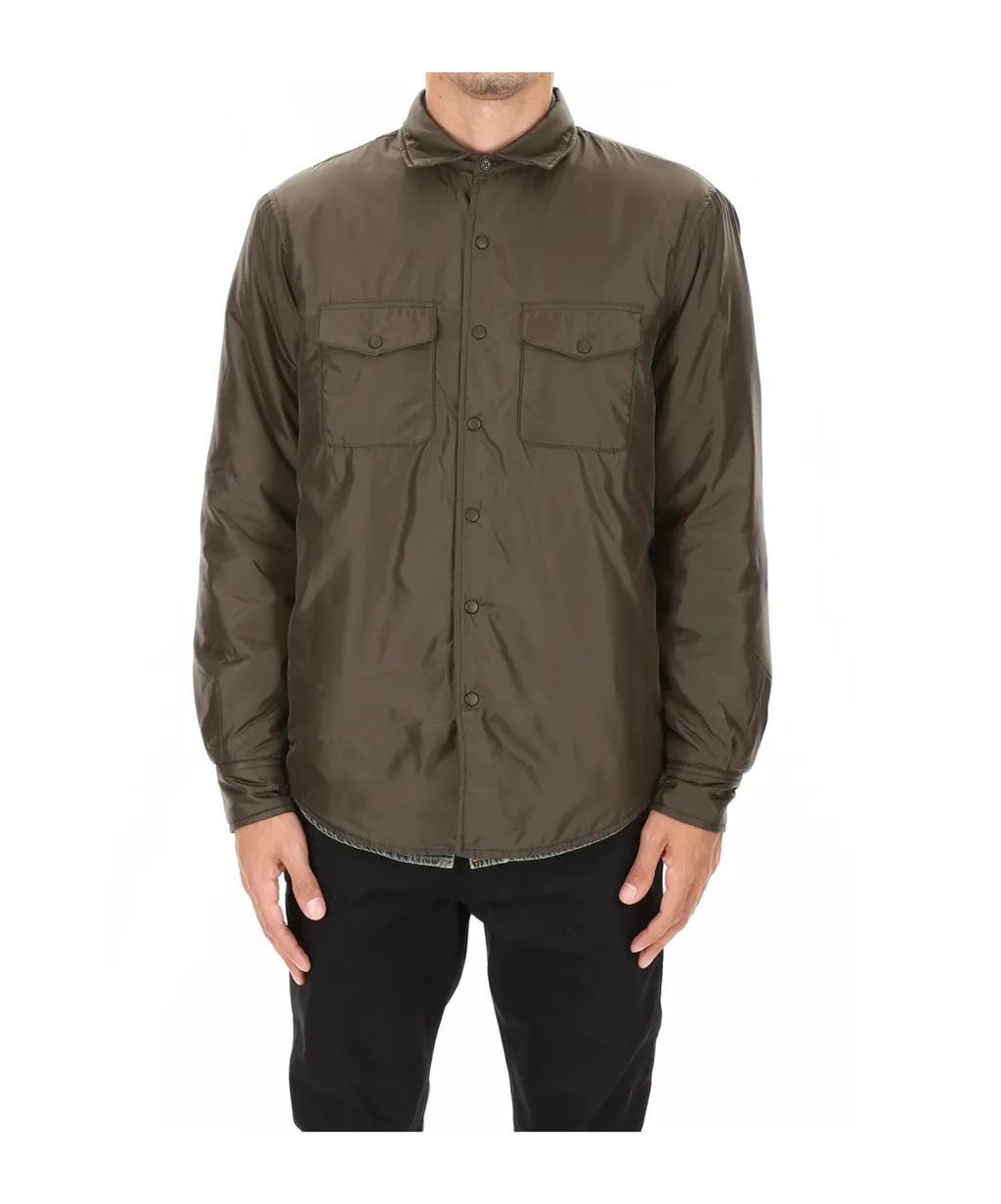 Buttoned Utility Shirt Jacket
