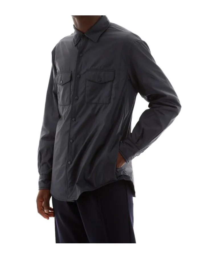 Chest-Pocketed Buttoned Shirt Jacket