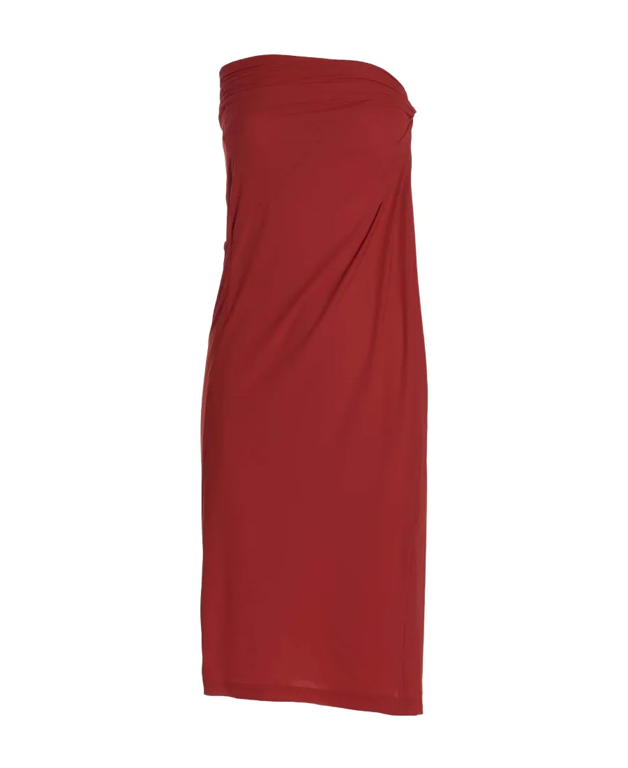 Draped Midi Skirt
