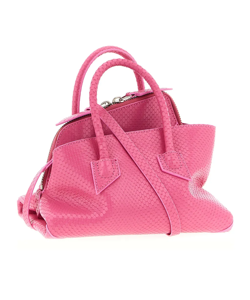 Mini La Passeggiata Snake-Print Tote Bag