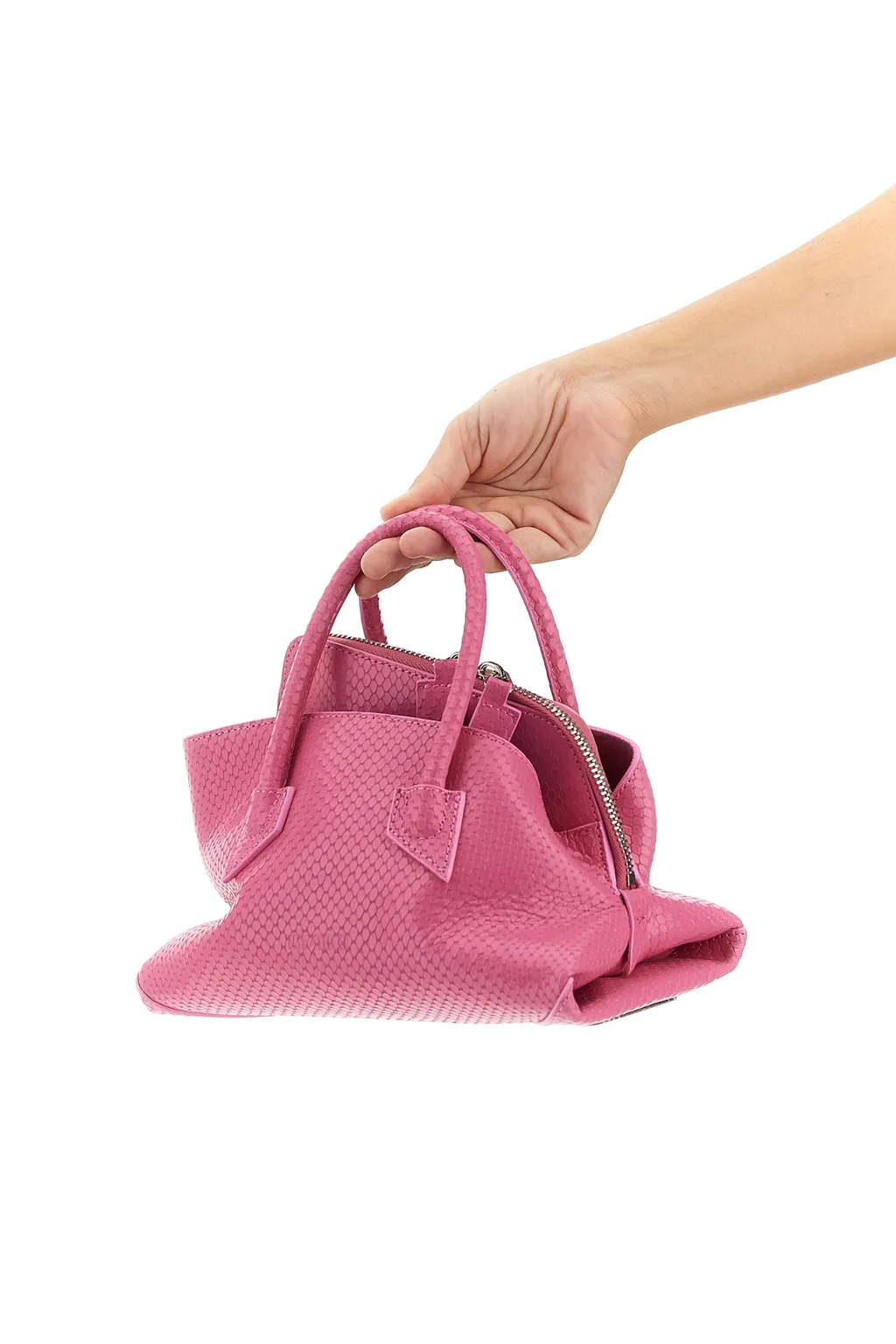 Mini La Passeggiata Snake-Print Tote Bag