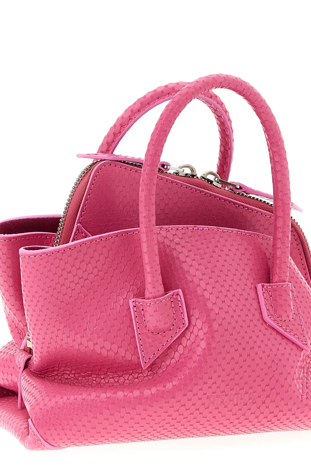 Mini La Passeggiata Snake-Print Tote Bag