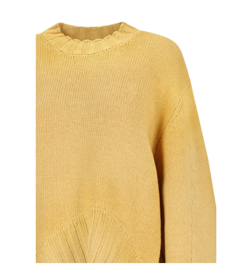 Logo Embroidered Asymmetric Jumper