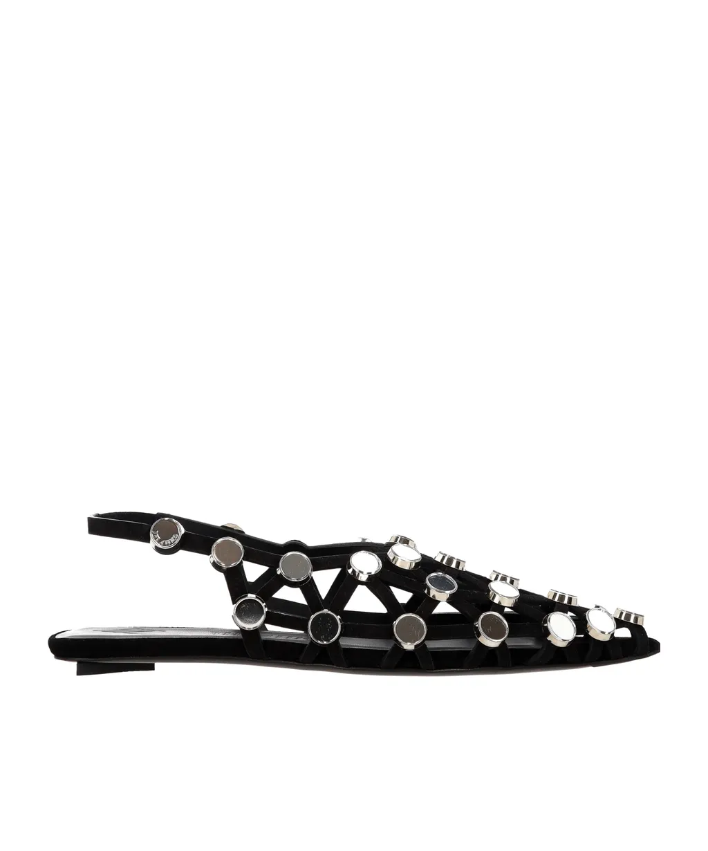 Pointed-Toe Flat Sandals