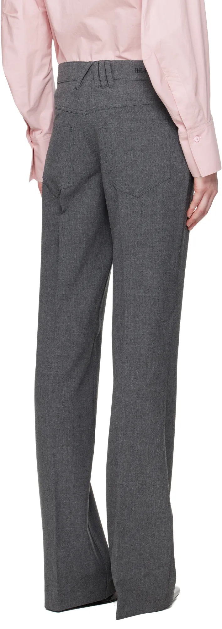 Button-Fastening Trousers