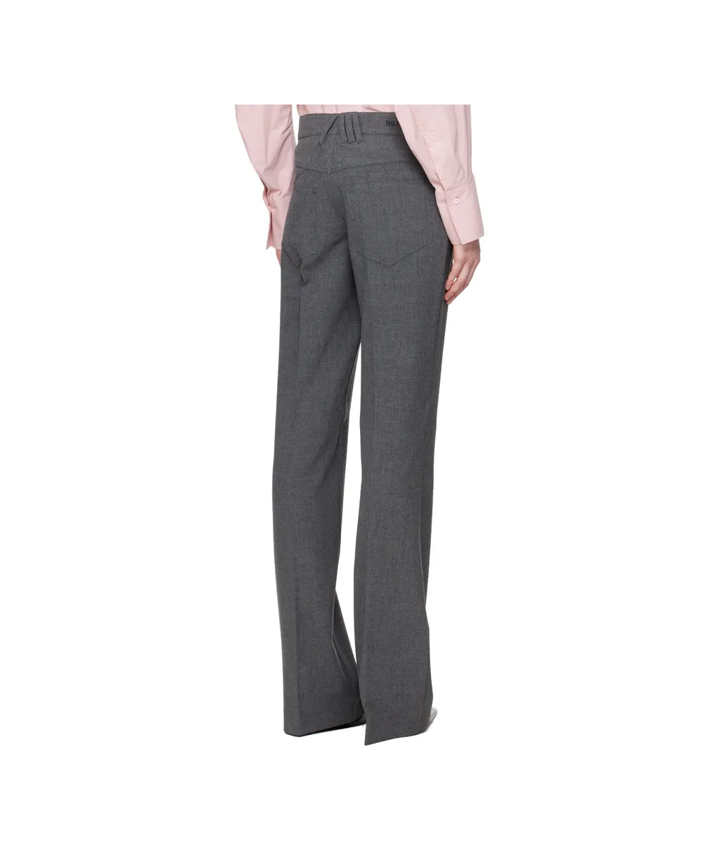 Button-Fastening Trousers