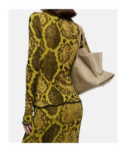 Jacquard Crewneck Cardigan