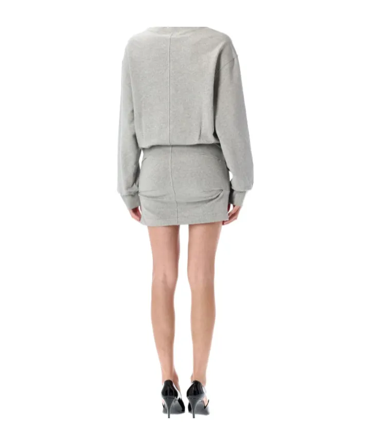 Logo Embroidered Mini Dress