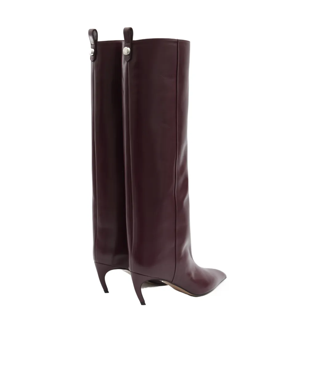 65Mm Pointed-Toe Leather Boots