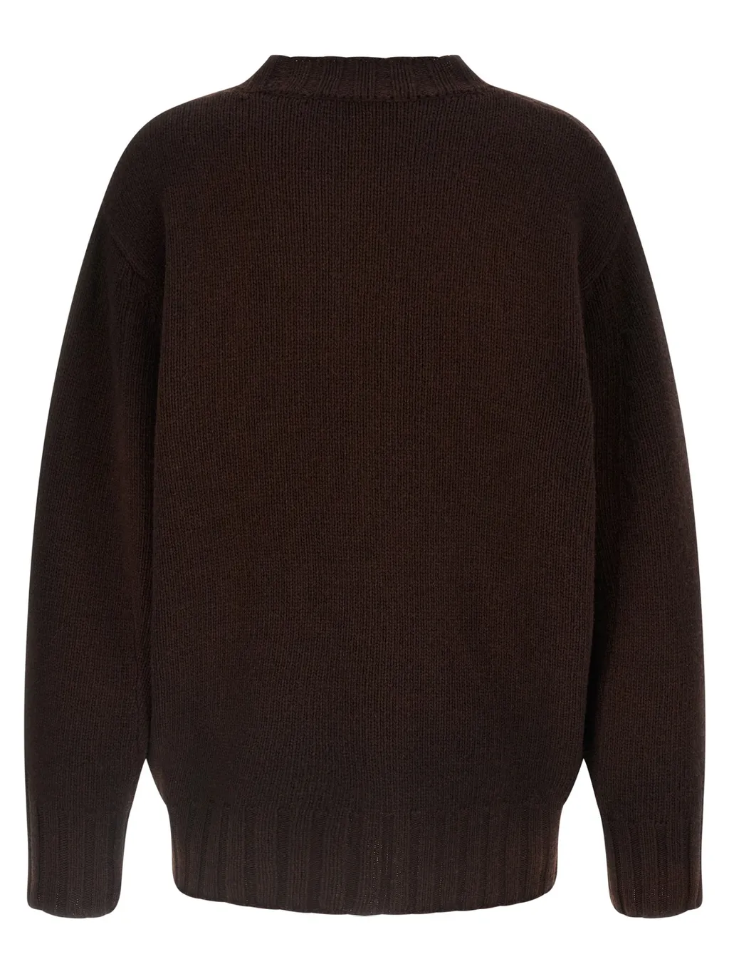 Logo-Embroidered Asymmetrical Sweater