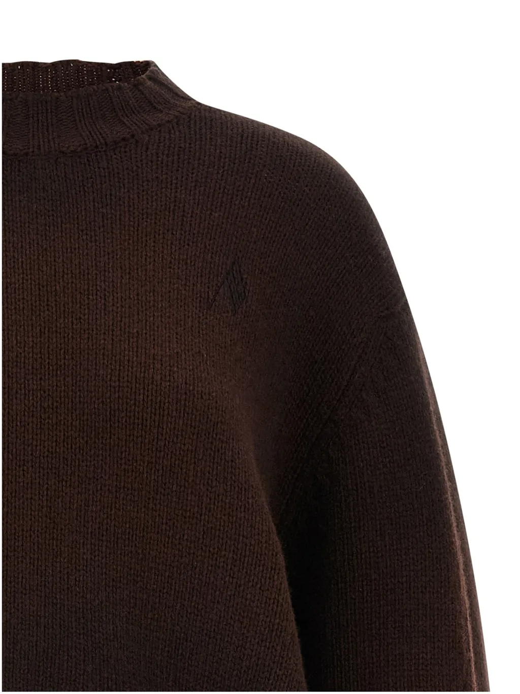 Logo-Embroidered Asymmetrical Sweater