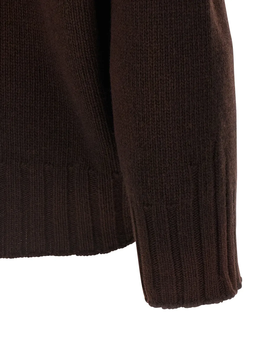 Logo-Embroidered Asymmetrical Sweater