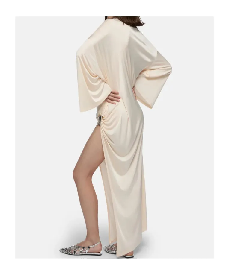Long-Sleeved Midi Dress