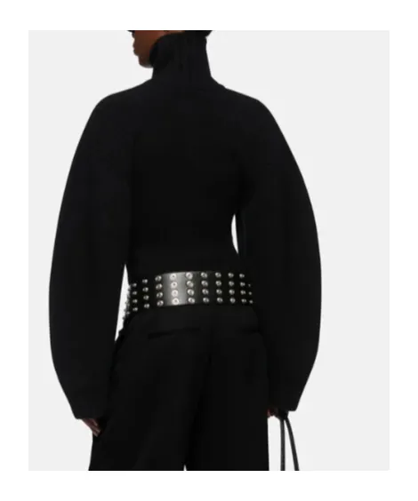 Zip-Front Ribbed-Knit Cardigan
