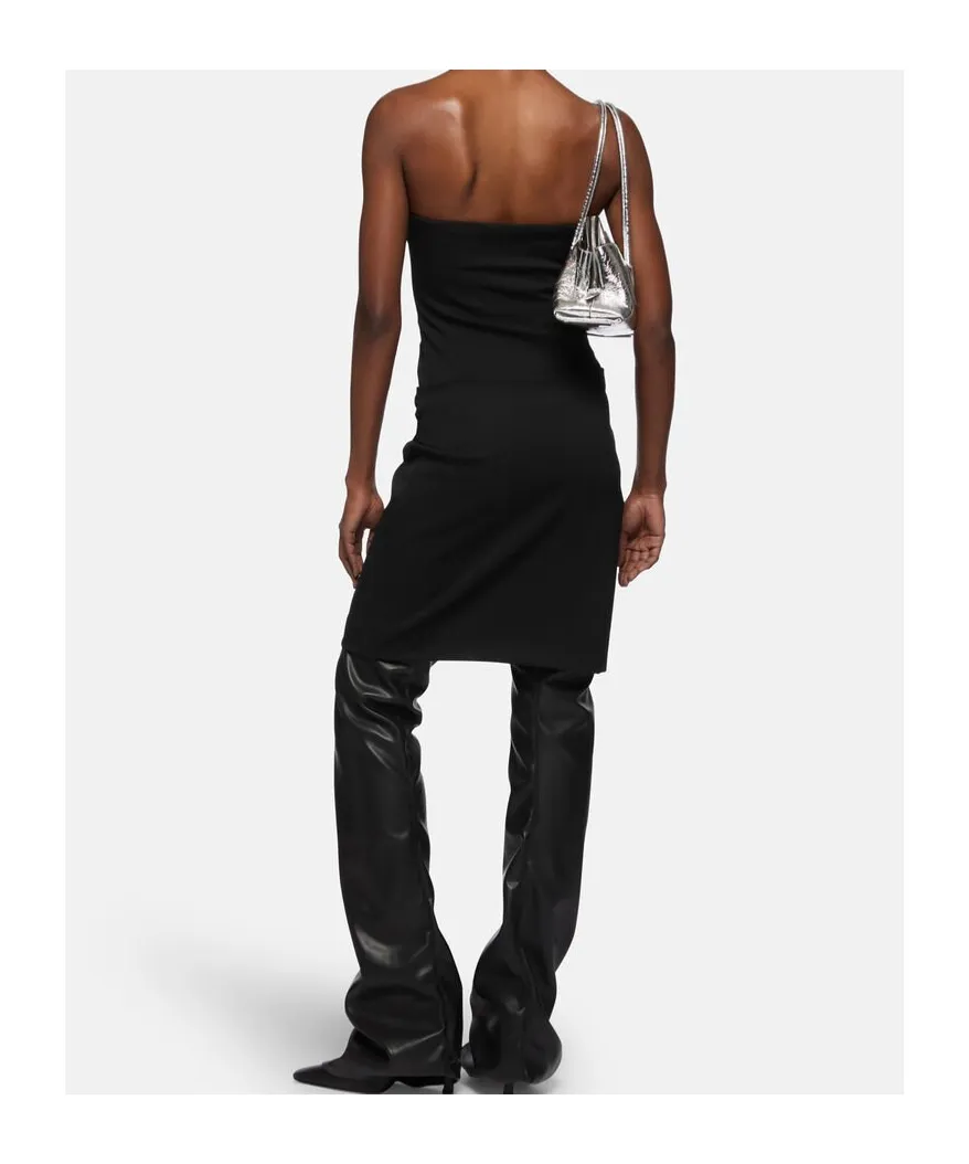 Strapless Ruched Midi Dress