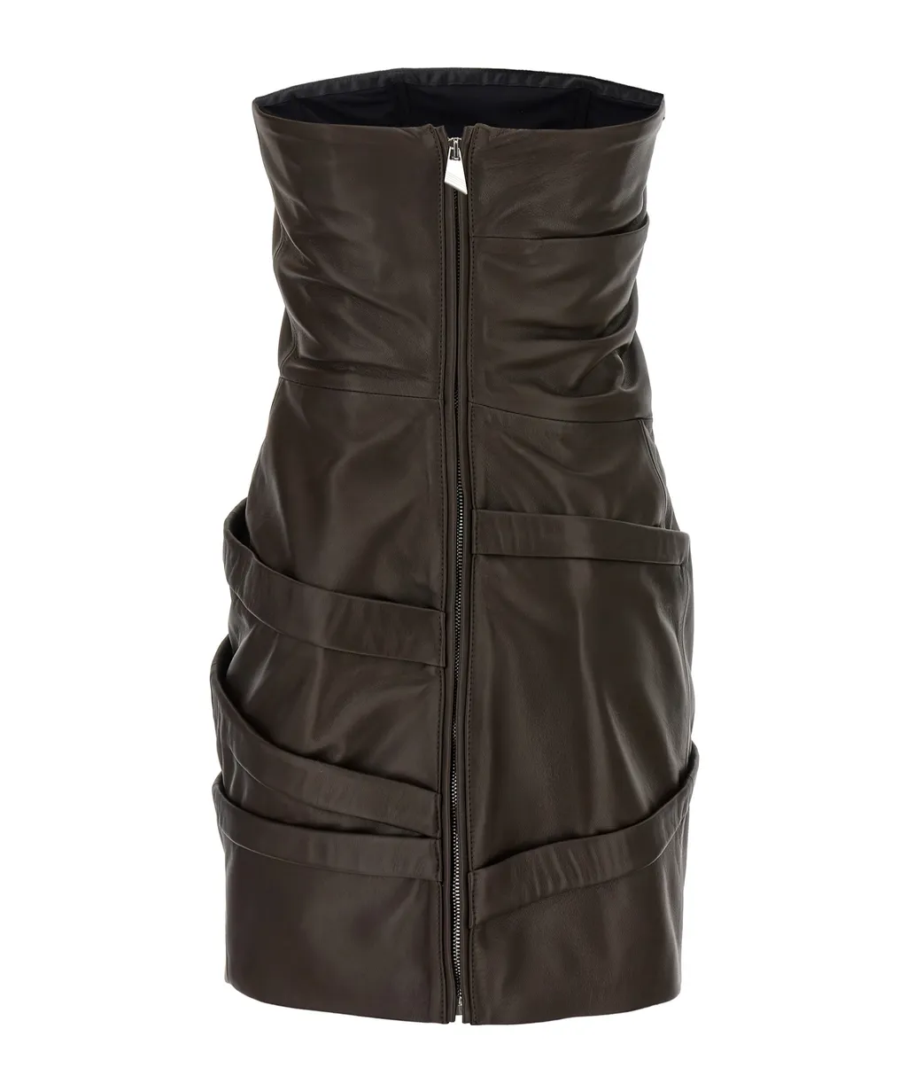 Draped-Details Mini Dress