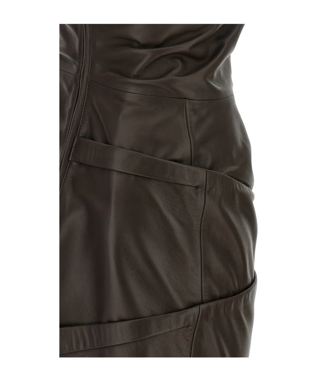 Draped-Details Mini Dress