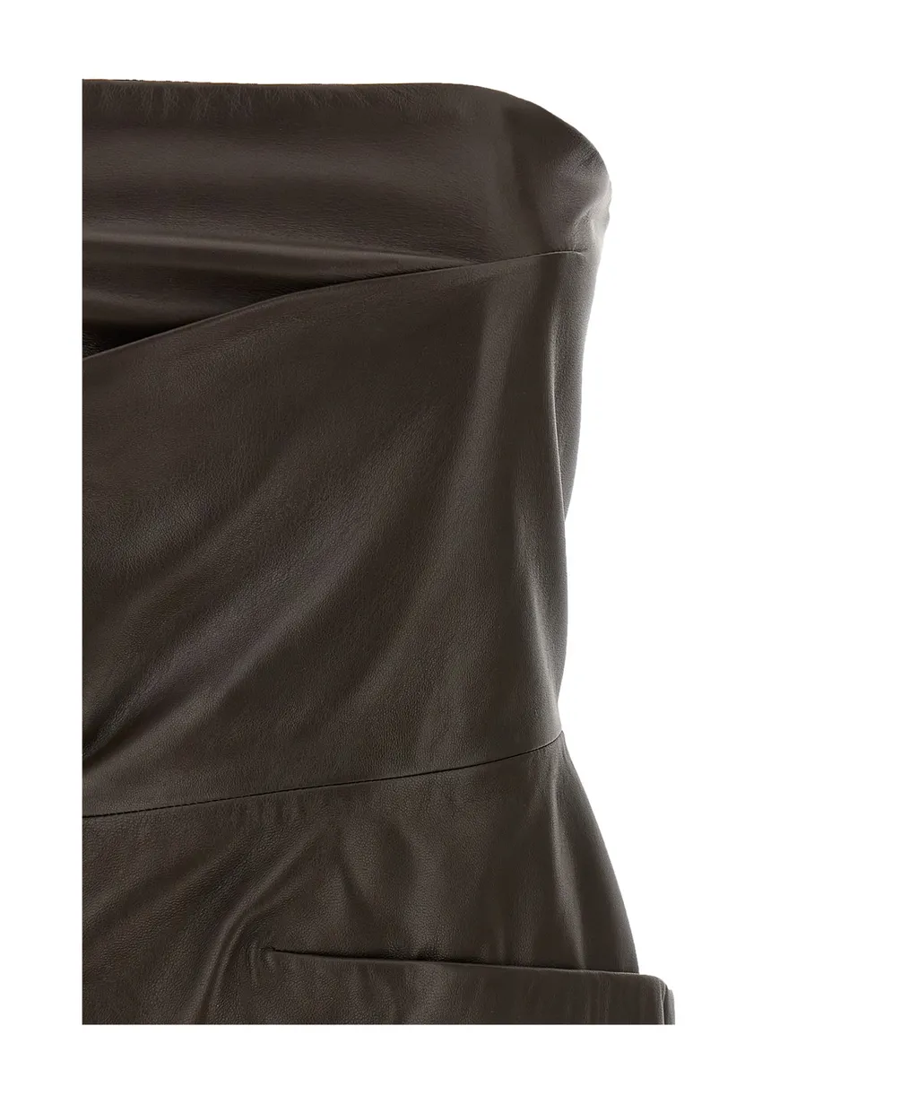 Draped-Details Mini Dress