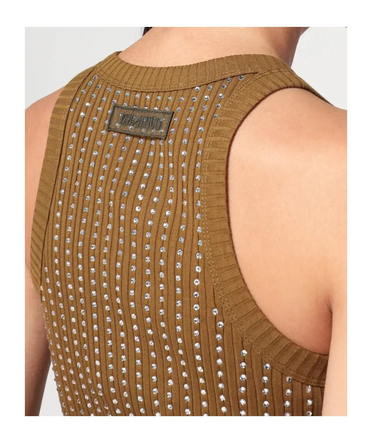 Mini Dress With Rhinestones