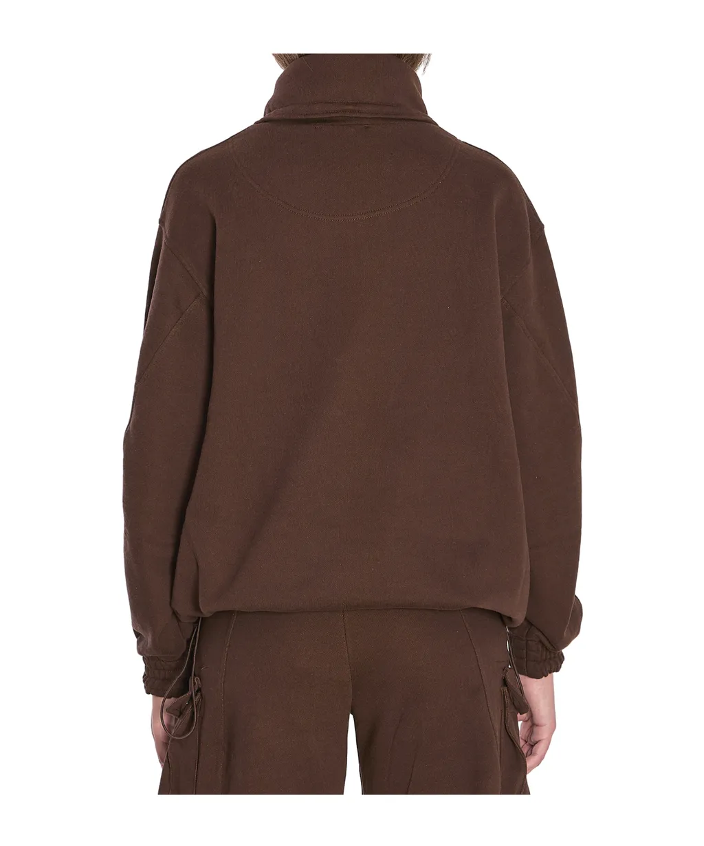 Logo Printed Anorak Sweatshirt