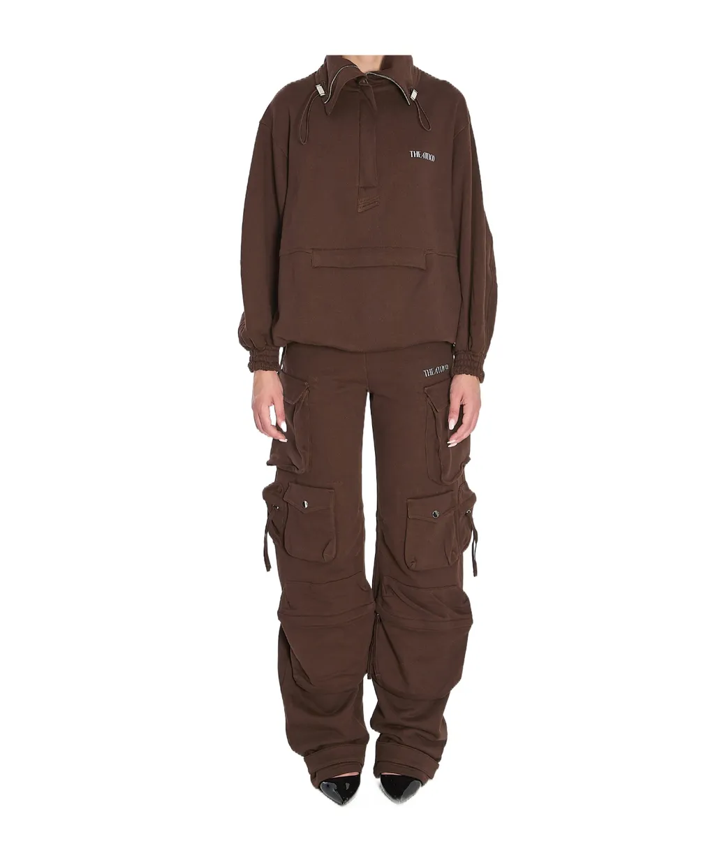 Logo Printed Anorak Sweatshirt