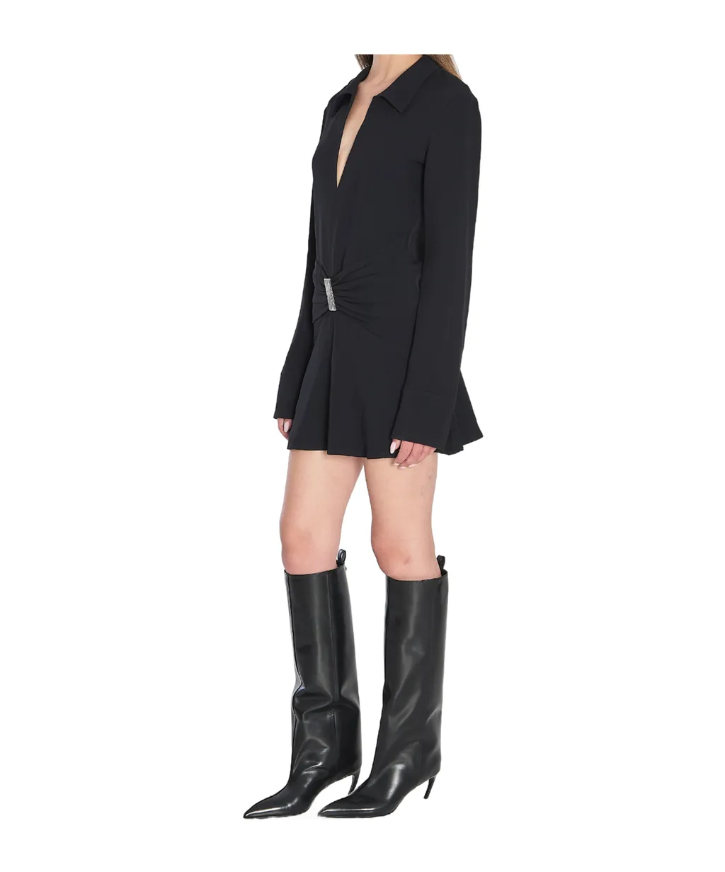 V-Neck Mini Dress