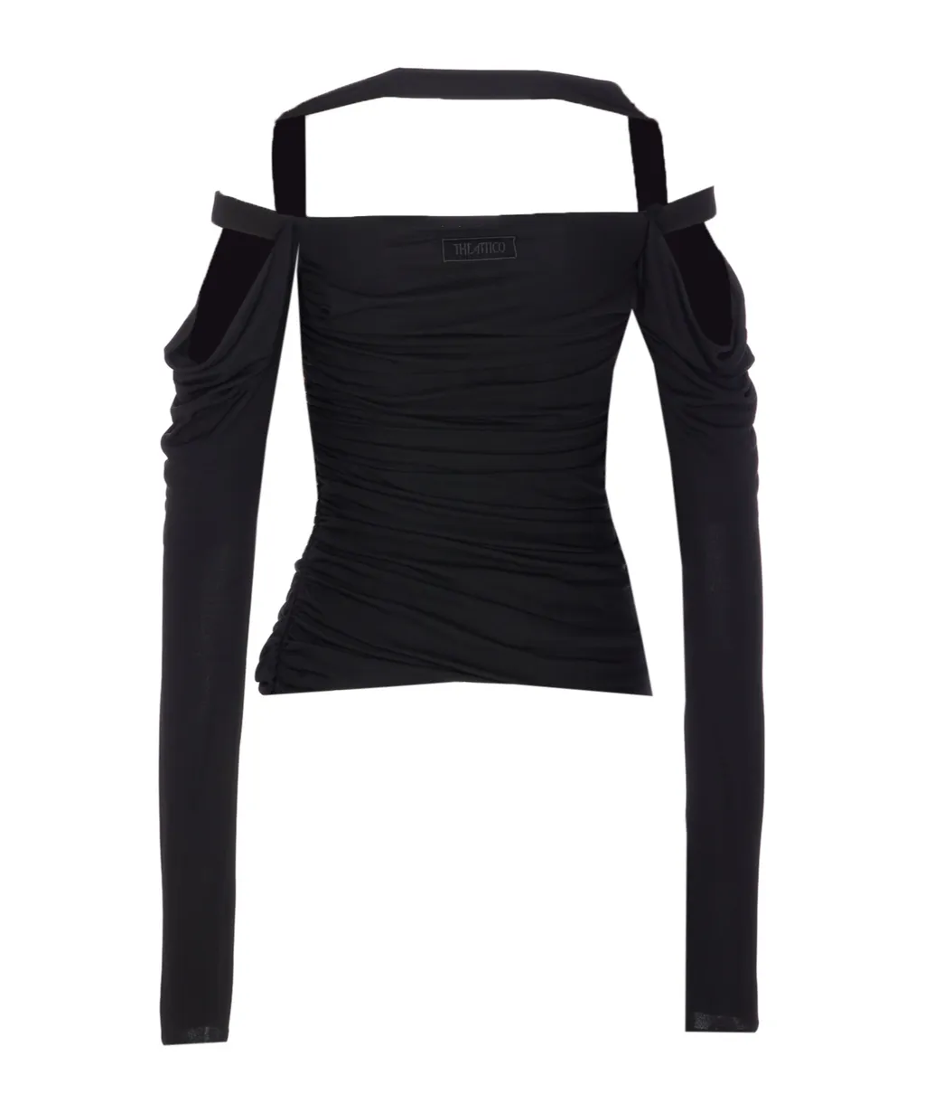 Halterneck Ruched Top