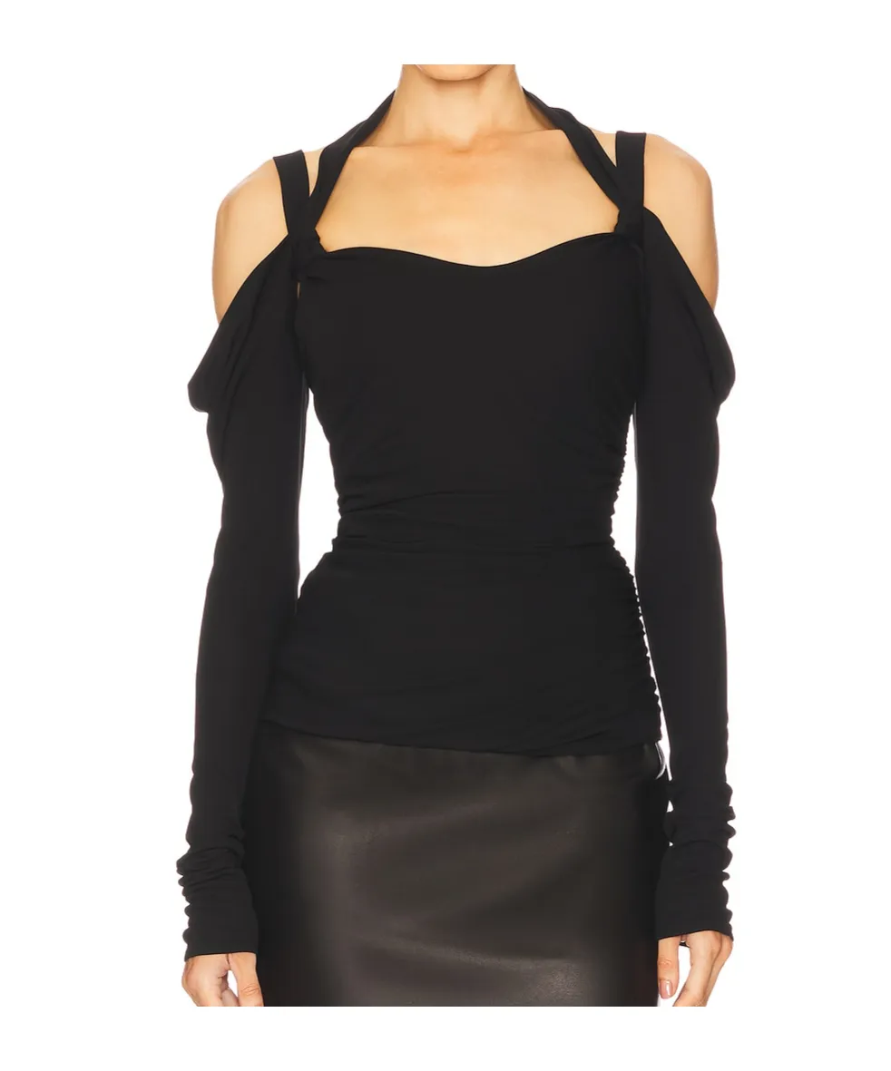 Halterneck Ruched Top