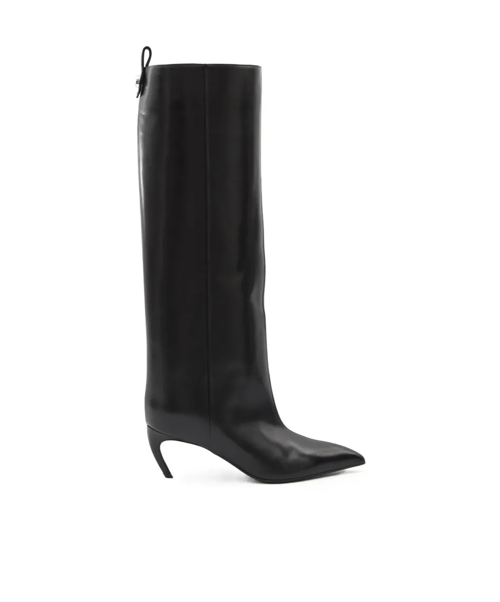 Lea Pointed-Toe Knee-High Boots