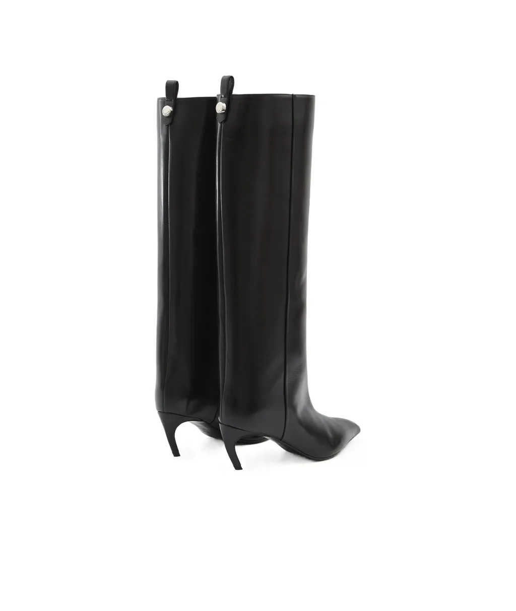 Lea Pointed-Toe Knee-High Boots